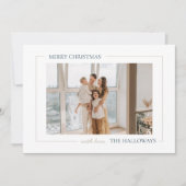 Joyeux Noël Simple moderne Carte photo de vacances (Devant)