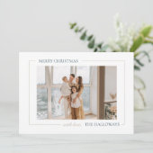 Joyeux Noël Simple moderne Carte photo de vacances (Debout devant)