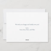 Joyeux Noël Simple moderne Carte photo de vacances (Dos)