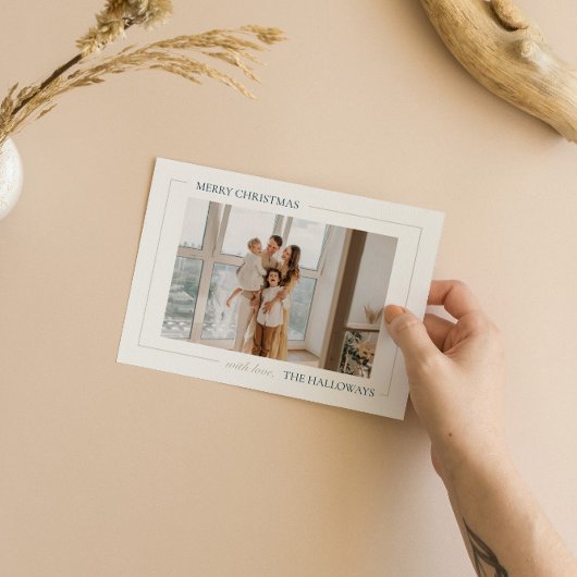 Joyeux Noël Simple moderne Carte photo de vacances