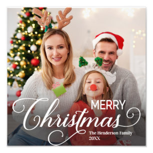 Joyeux Noël Simple Photo personnalisée