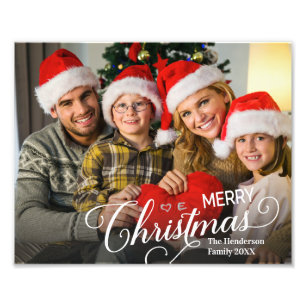 Joyeux Noël Simple Photo personnalisée