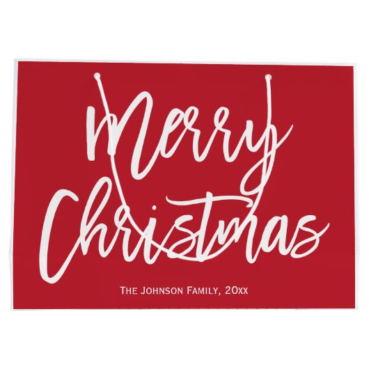 Joyeux Noël Simple Red Cadeaux Sacs (Dos)