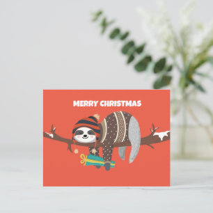 Joyeux Noël Sloth carte postale