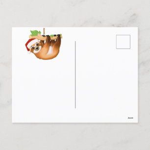 Joyeux Noël Sloth Carte postale