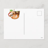 Joyeux Noël Sloth Carte postale (Dos)