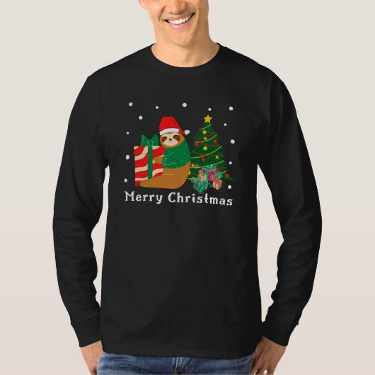 Joyeux Noël Sloth Noël T-shirt (Devant)