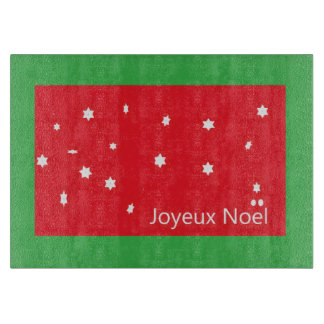Joyeux Noel Sneeuwvlokken Snijplank