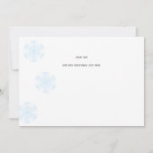 Joyeux Noël Snowflake Carte photo 3 (Dos)