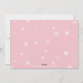 Joyeux Noël Snowflakes Carte photo de vacances (Dos)