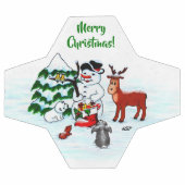 Joyeux Noël ! Snowman avec amis (Plat)