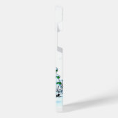 Joyeux Noël ! Snowman avec chat et chiot (Côté gauche)