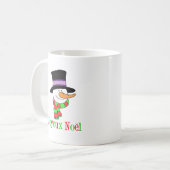 Joyeux Noel Snowman French Christmas Mug (Devant gauche)