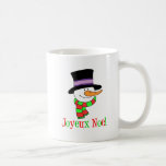 Joyeux Noel Snowman French Christmas Mug<br><div class="desc">Joyeux Noel avec un bonhomme de neige de dessin animé. Dites "Joyeux Noël" en français avec cette mignonne tasse de bonhomme de neige. Parfait pour Noël. Montrez votre patrimoine français à la maison ou au bureau avec cette mignonne tasse de vacances.</div>