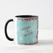 Joyeux Noël Snowman Kids Mug (Gauche)