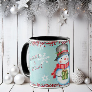 Joyeux Noël Snowman Kids Mug