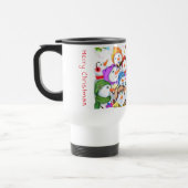 Joyeux Noël Snowman Party Travel Mug (Gauche)