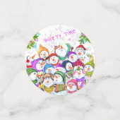 Joyeux Noël Snowmans Party Confetti (Petit recto)