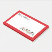 Joyeux Noël Snowmen Post-it Notes (Incliné)