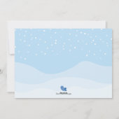 Joyeux Noël Snowy Carte photo pour les fêtes (Dos)