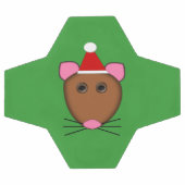 Joyeux Noël Souris balle de soccer (Plat)