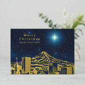 Joyeux Noël Star Ajouter Photo Foil Carte de vacan (Debout devant)