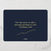 Joyeux Noël Star Foil Carte de vacances (Verso)