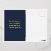 Joyeux Noël Star Foil Carte postale (Verso)