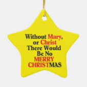 Joyeux Noël Star Ornement (Dos)