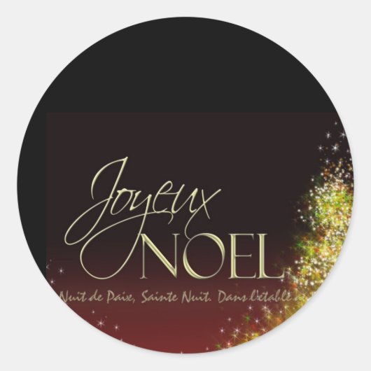 Joyeux NOEL sticker (Voorkant)