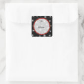 Joyeux Noël Stickers Noir et Rouge (Sac)
