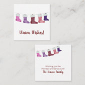 Joyeux Noël Stockage Budget Enclôture Carte (Devant / Derrière)