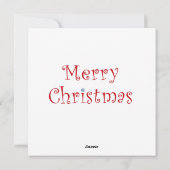 Joyeux Noël sur la carte Père Noël du monde (Dos)