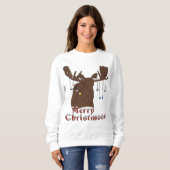 Joyeux Noël Sweatshirt d'orignal (Devant entier)