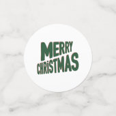 Joyeux Noël Table Confetti (Petit recto)