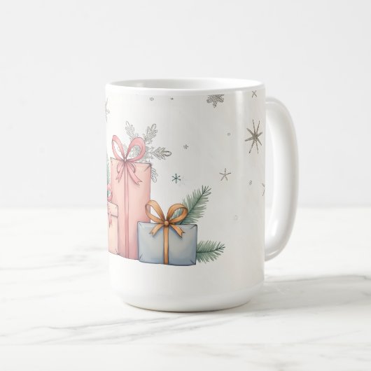 Joyeux Noël! Tasse de Noël. (Devant droit)