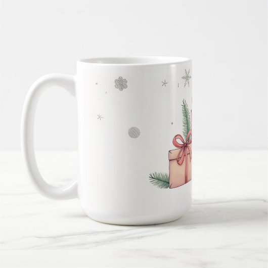 Joyeux Noël! Tasse de Noël. (Gauche)