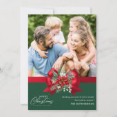 Joyeux Noël tendance Carte de vacances monophoto (Devant)