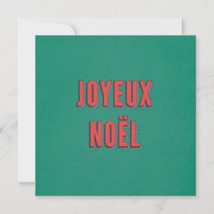Joyeux Noel - Traditionele Franse kerst Kaart
