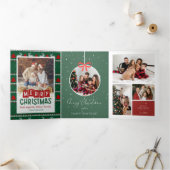 Joyeux Noël Triple Lettre pliée Invitation (Intérieur)