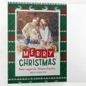 Joyeux Noël Triple Lettre pliée Invitation (Intérieur en premier)