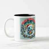 Joyeux Noël Turtle Salutation Mug (Gauche)