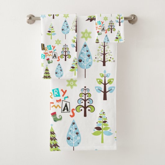 Joyeux Noël Typographie & Arbres de Noël (En situation)