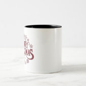 Joyeux Noël Typographie Café Mug (Centre)