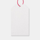 Joyeux Noël Typographie Festive Étiquette Cadeau (Dos)