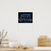 Joyeux Noël Typographie Luxueuse Affiche Papier H2 (Cuisine)