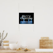 Joyeux Noël Typographie Luxueuse Affiche Papier H3 (Cuisine)