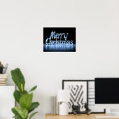 Joyeux Noël Typographie Luxueuse Affiche Papier H4 (Bureau à domicile)