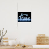 Joyeux Noël Typographie Luxueuse Affiche Papier H4 (Cuisine)