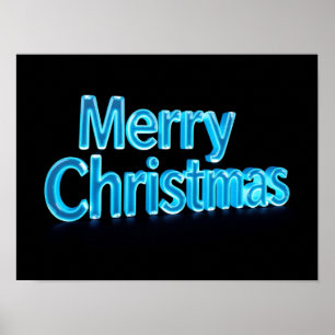 Joyeux Noël Typographie Luxueuse Affiche Papier H5